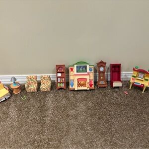 Fisher-Price Loving Family Living Room Dollhouse Furniture
